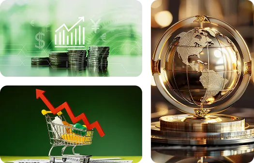 A collage featuring four distinct images representing various types of businesses, showcasing diversity in industry and entrepreneurship.